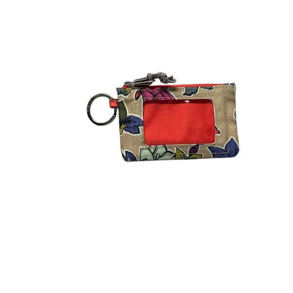 Vera Bradley Lighten Up Zip ID Case Wallet - Retired Falling Flowers Neutral - Picture 3 of 7